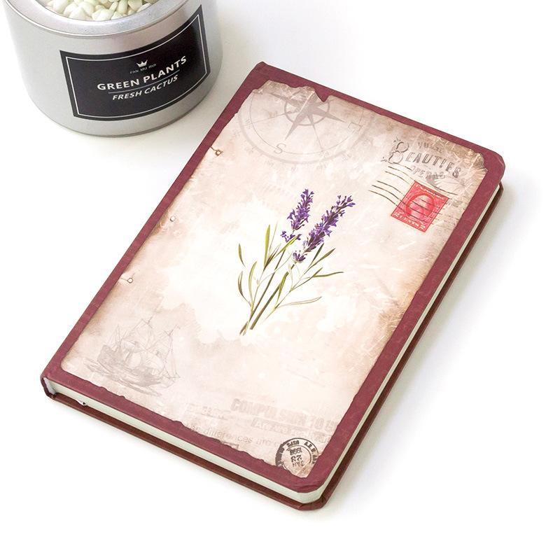 Creative Retro Dream Falling Flower Cloth Notepad Hard Surface Notebook Diary Book Note Book Stationery Gift Traveler Journal