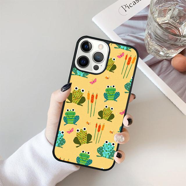 Чехол-накладка Синяя Лягушка Тропический Дождевой Лес для iPhone 17 Air 15 16 Pro Max 14 13 12 11 Pro Max Plus Coque iPhone 11pro