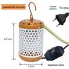 Parrot & Reptile Heat Lamp with Bite-Proof, Anti-Scald Mesh Cover