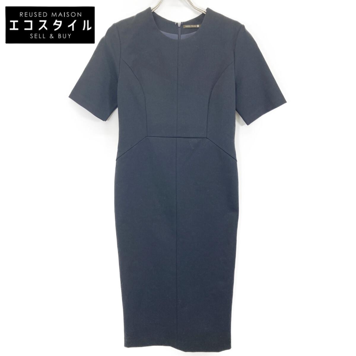 

AUXCA.TRUNK Navy cotton nylon stretch dress dress XS NavyUsed