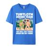Funny Turtle And Sloth Hiking Camping T Shirt Men Tee Premium Cotton Anime Printed Tshirts Oversize Top Tees