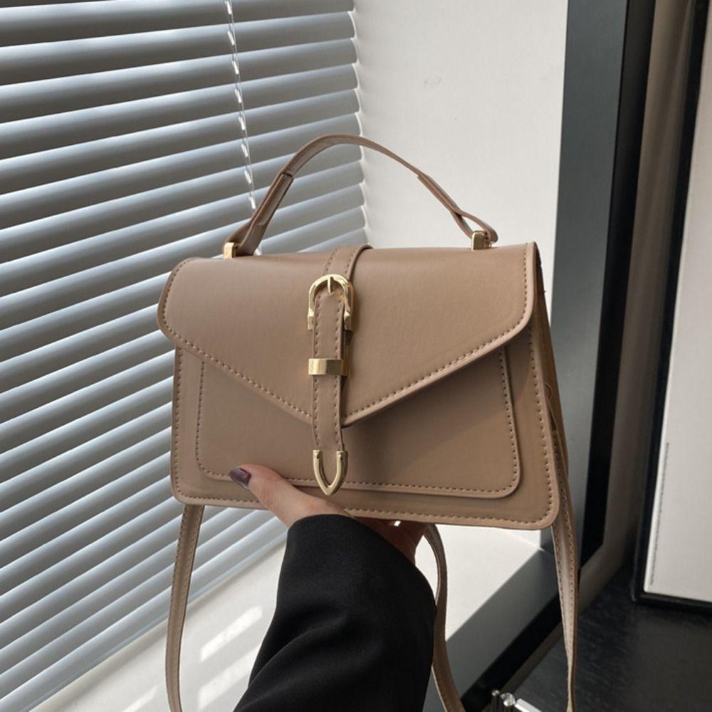 Portable Minimalist Crossbody Bag PU Leather Luxury Designer Tote Bag Ins Ladies Handbags  Women