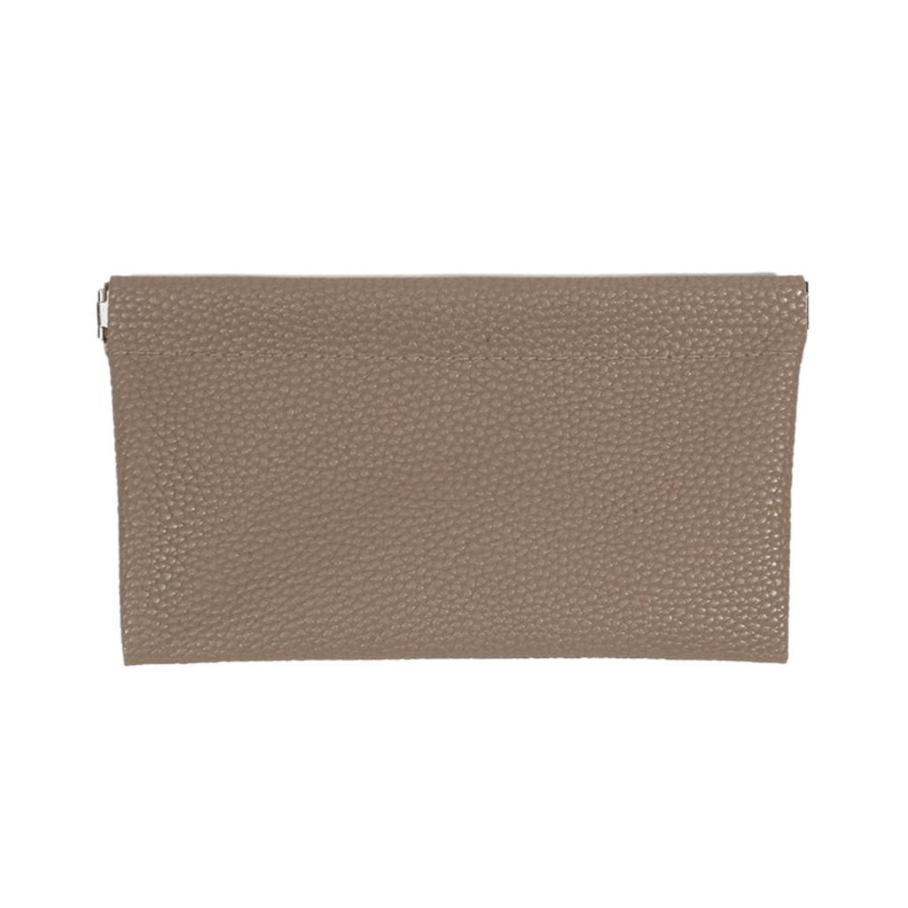 Automatic Closed Leather Wallet  Ultra-thin Portable Storage Bag Makeup Pouch  Phone Pouch  Multiple Colors