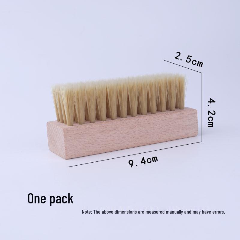 Beech Wood Horsehair Shoe Brush for Leather and Suede - Available in Large and Small Sizes