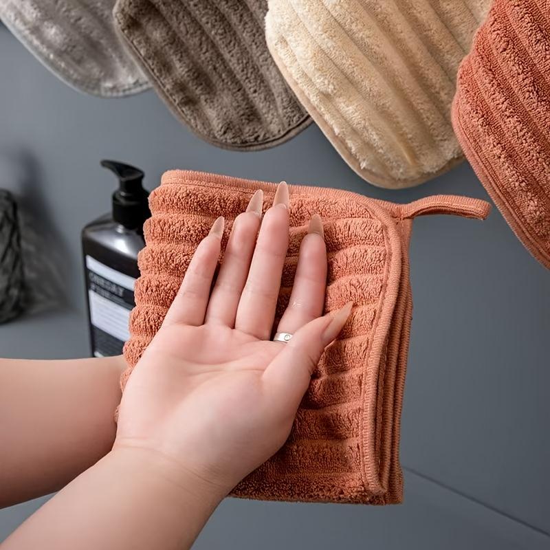 5pcs Luxury Soft Towel Set -Super Absorbent Quick-Dry Hand Towels-Multifunctional11.8*11.8Inches for Home Bathroom and Daily Use