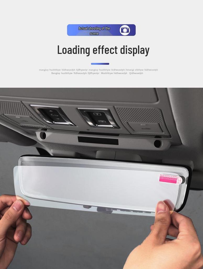Tempered Film Protector for Land Rover Defender and Range Rover Autobiography Rear-View Mirror Display