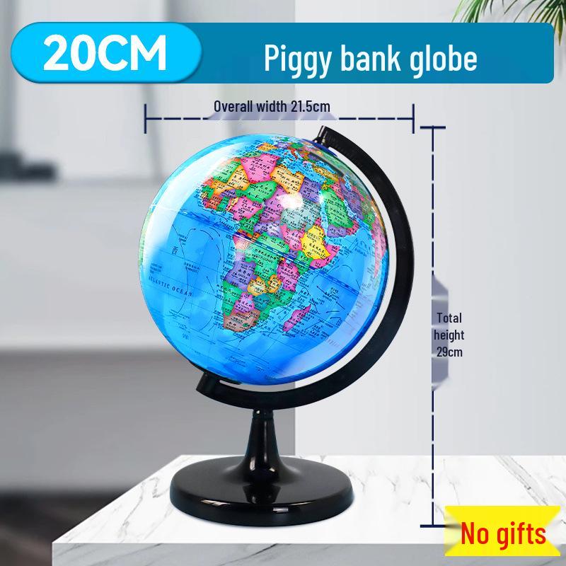 14.2CM High-Definition PVC Globe for Teaching and Ornamentation, Ideal for Middle School Students