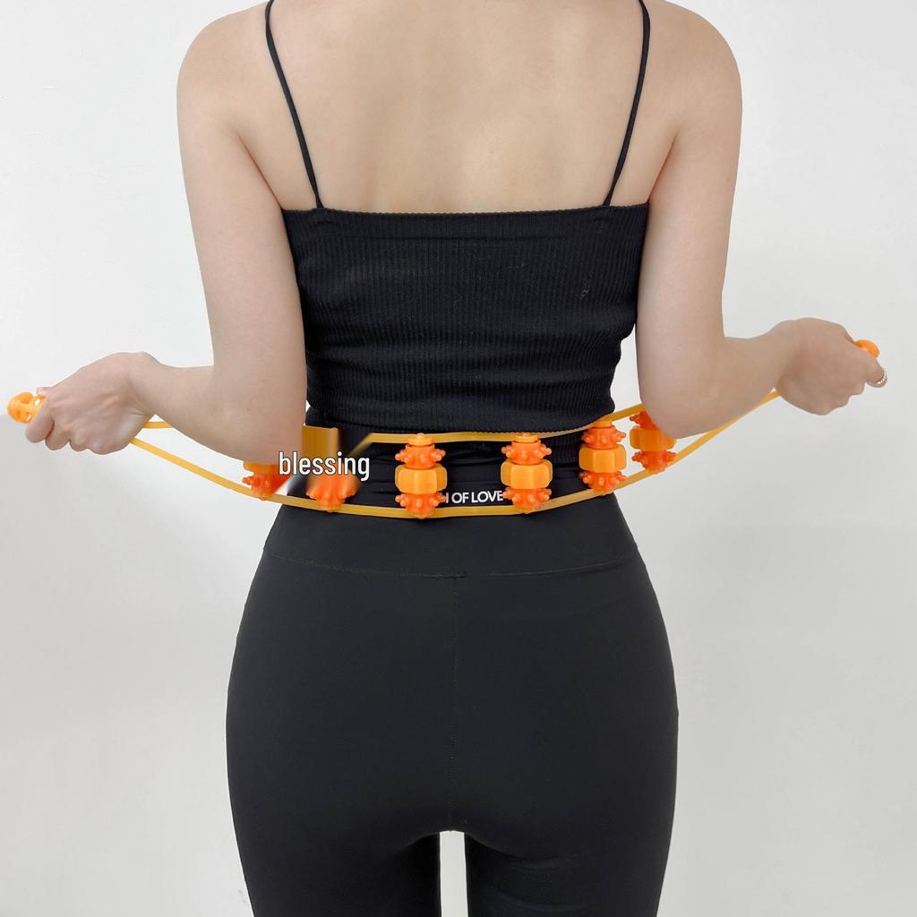 Manual Back and Shoulder Massager: Neck, Spine, and Meridian Relief Roller