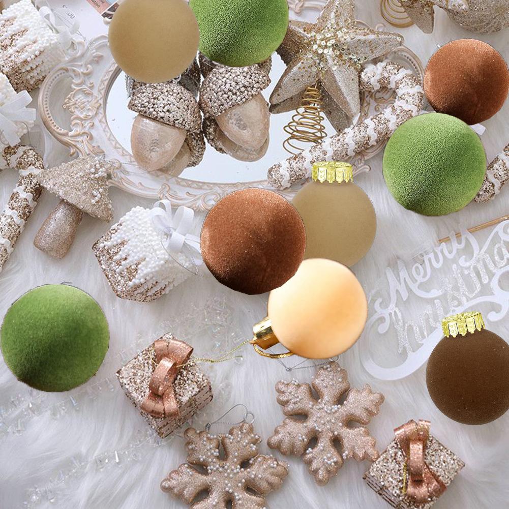Convenience Christmas Balls Easy To Hang Metal Plastic
