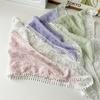 Country-style White Lace Triangular Scarf Headband Headwrap Headpiece for Covering The Head, Fashionable Silk Scarf Accessory
