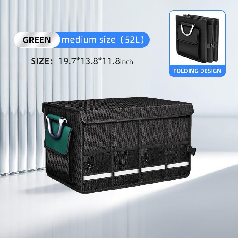 Large Capacity Foldable Car Trunk Organizer Box Oxford Fabric Storage Bin SUV Sedan Hatchback