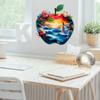 Kreative 3D Apfel Unterwasserwelt Schönheit Rücken Schlafzimmer Wohnzimmer Heimverschönerung Dekoration Wandaufkleber