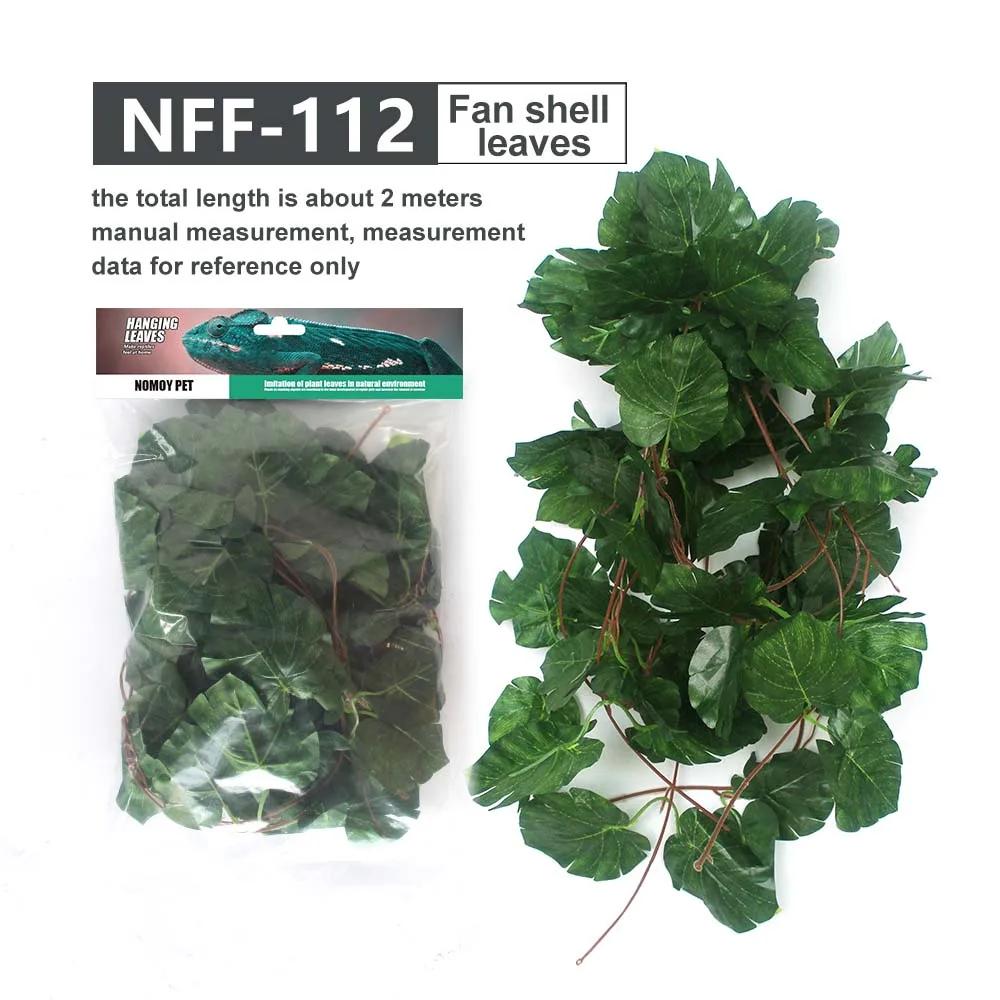 Habitat Decor Reptile Plants Hanging Fake Vines Climbing Terrarium Plant with Suction Cup Pets Lizards Geckos Snake Hermit Crab