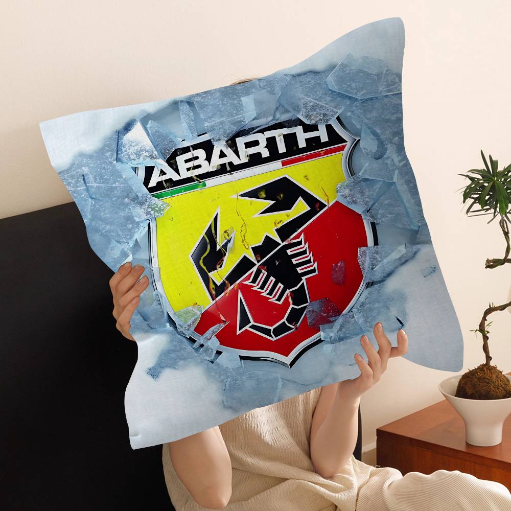 A-Abarth Car Cushion Cover Car Throw Pillow Case For Sofa Car Christmas Gift 40X40Cm 45X45Cm