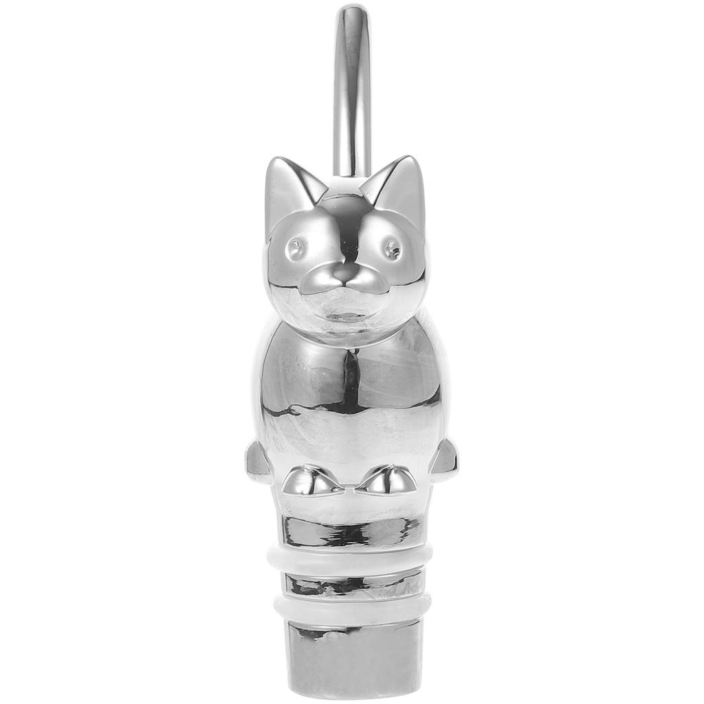 Unique Cat Theme Bottle Stopper for Wine Alloy Sealer Novelty Bar Tool Decorative Gift for Wine Lovers Home Bars