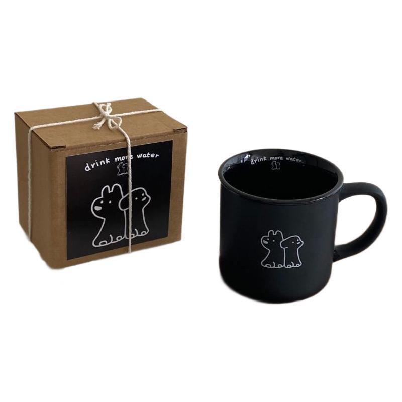 Water Cup Dog Pattern Cup for Boyfriend Personalized Mug with Lid Couple Water Cup Home Dormitory Cup