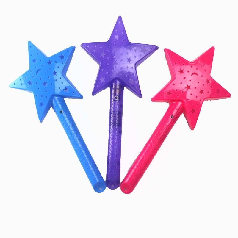 Seven-Color Flashing Star Wand - Electronic Glow Stick for Kids' Concerts and Parties