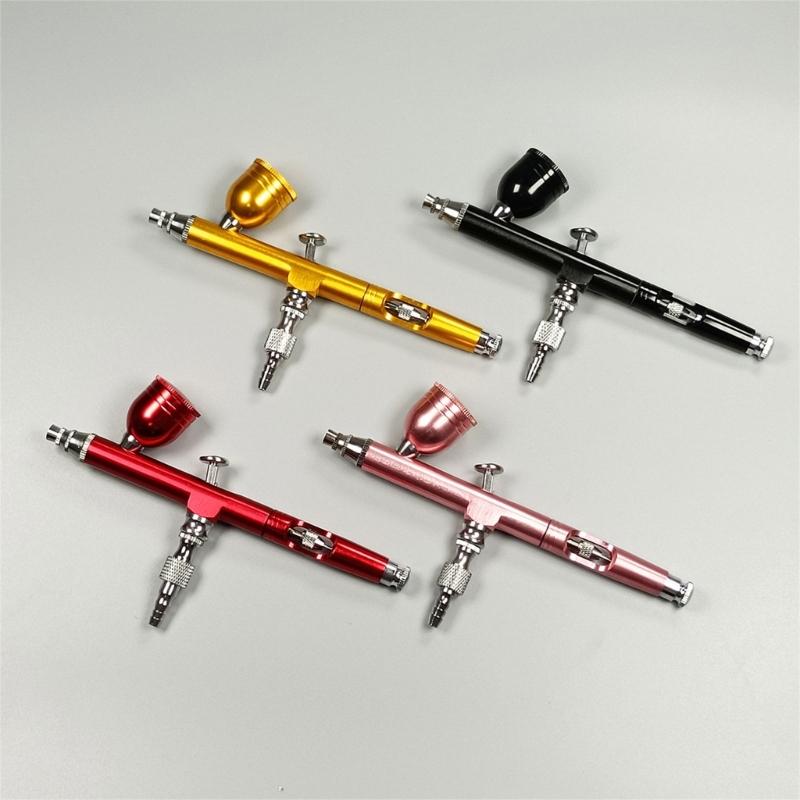 Double-Action 0.3mm Gravity-Feed Airbrush for Nail Manicures Small Air Brush Double-Action Large Gravity Feed Air Brush