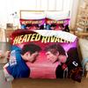 Beheizte Rivalität Bettbezug 2 Kissenbezüge Polyester Weiches Bettwäsche-Set TV-Serien-Fan Heimdeko Schlafzimmer Wohnheim Steppdeckenbezug Ohne Füllung