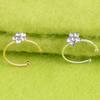 1pc Non Piercing Flower Clip Nose Ring Fake Hoop Earring Stainless Steel Ear Cuff Without Holes Body Jewelry