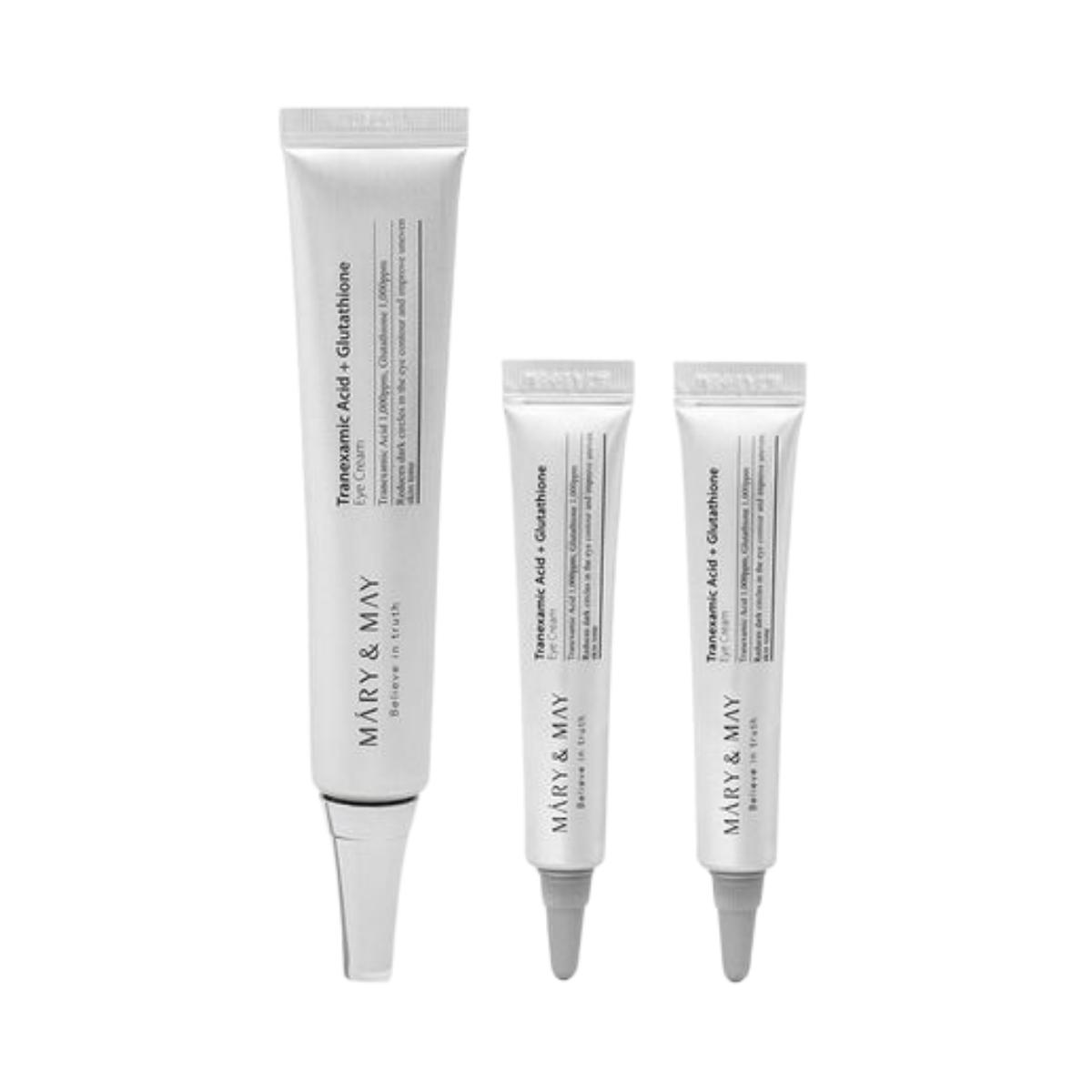 Mary&May Tranexamic Acid + Glutathione Eye Cream 54ml (Brightening & Firming Undereye Care)
