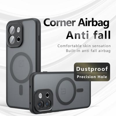 For OnePlus 13 13T Fusion Neo Stylus Case Matte Magsafe Drop-proof Built-in Airbag Non-yellowing Cover