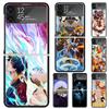 Anime Avatar The Last Airbender Hard PC Phone Case For Samsung Galaxy Z Flip 6 5 4 3 Black Cover ZFlip6 Flip5 Flip4 5G Foldable