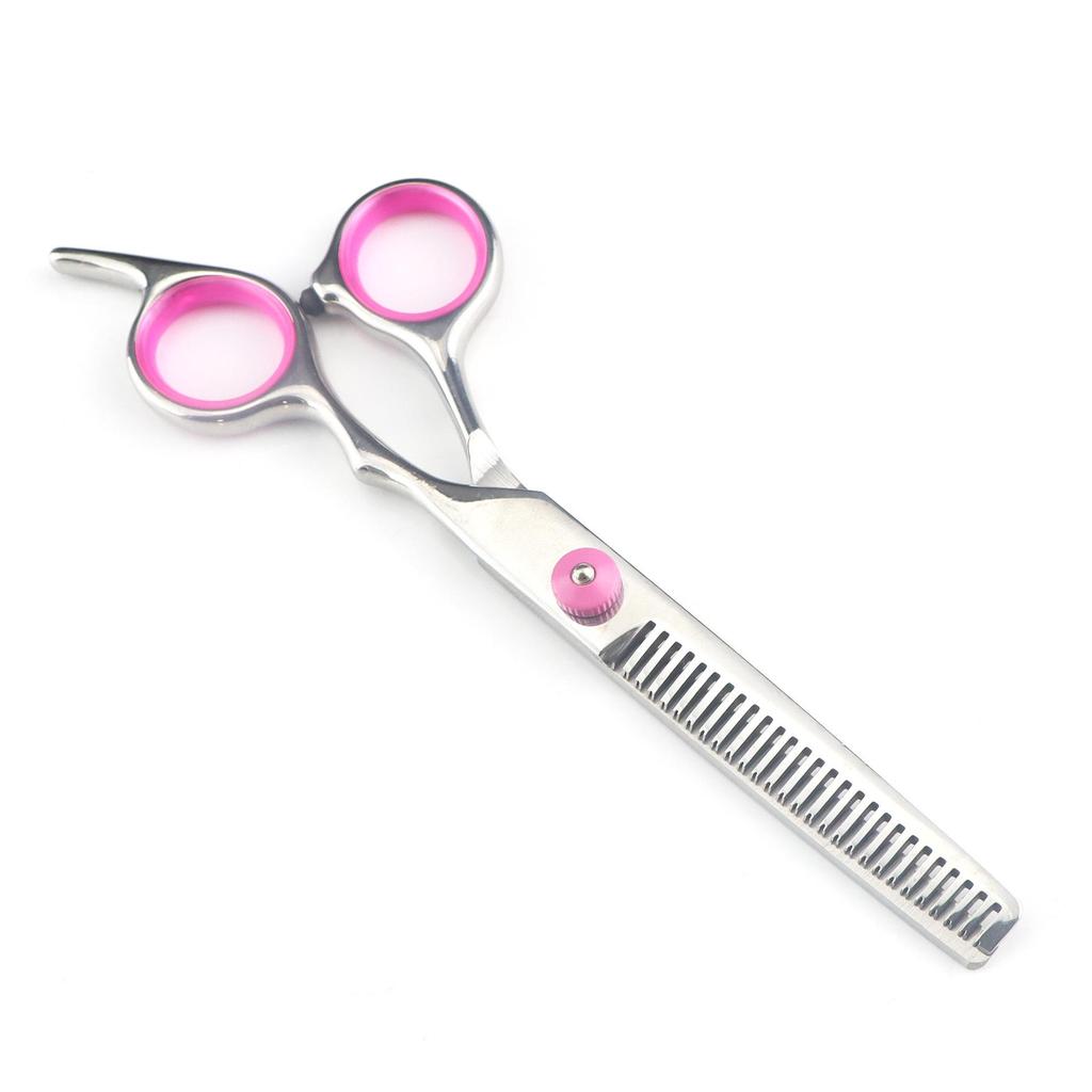 6.0-Inch Color Hairdressing Scissors Set: High Screw, Straight, Serrated, Thinning Scissors