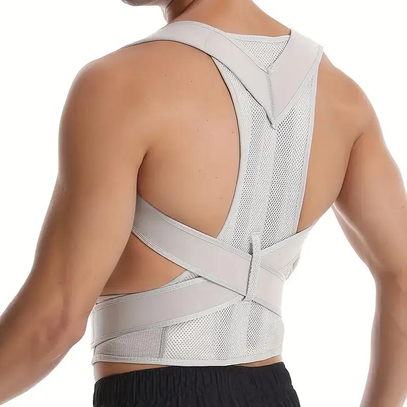 Women's Adjustable Posture Corrector - Breathable Mesh Back Brace with Metal Buckles, Improves Alignment for Office & Daily Use