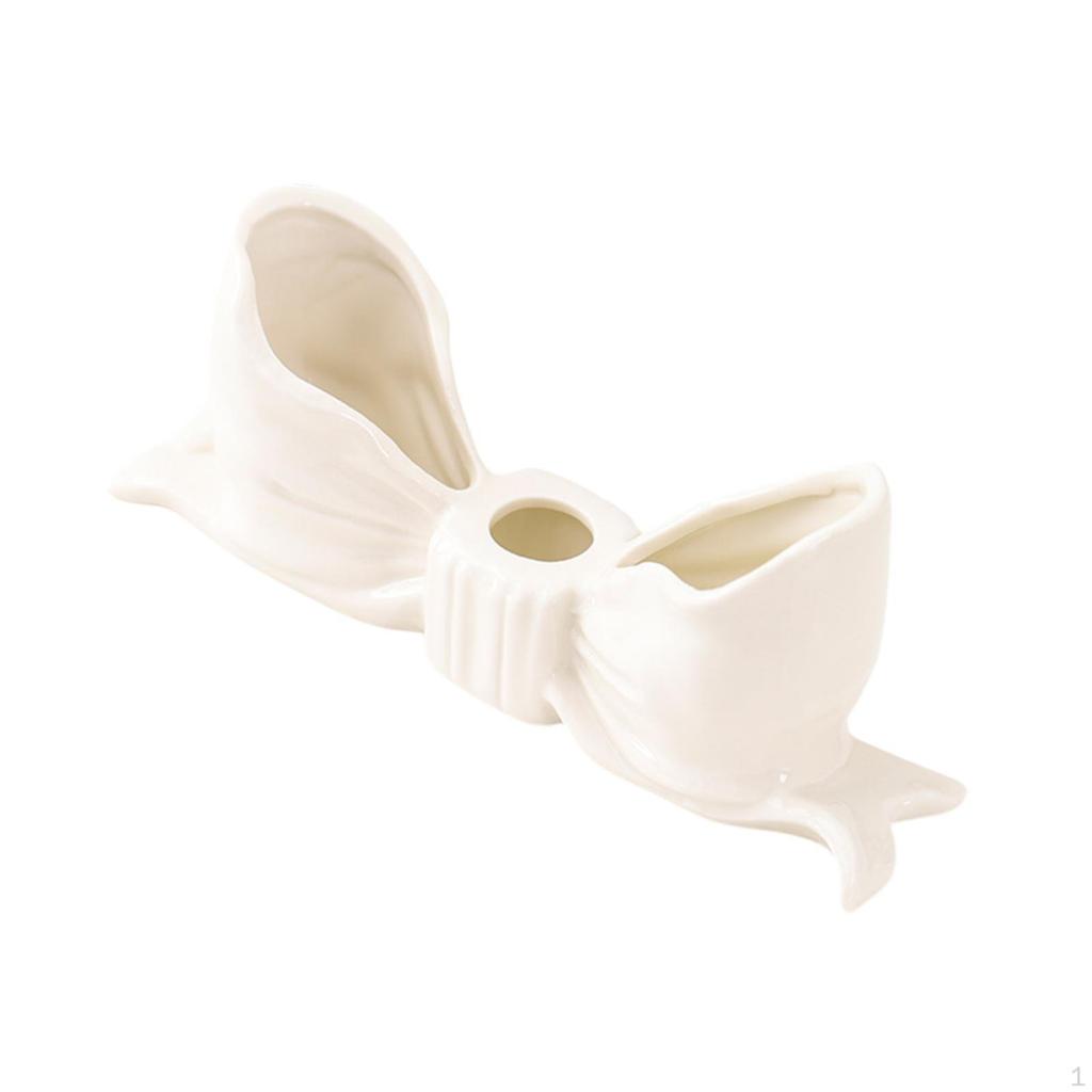 Bowknot Candeler Atmosphere Candle Elegant Portable Dinner Decorative Candilla for