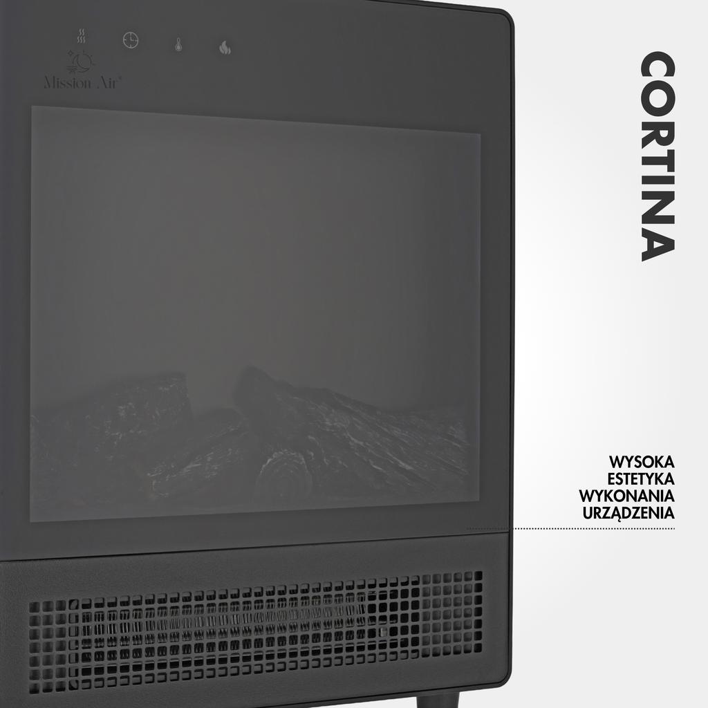 CAMINETTO ELETTRICO CORTINA 2000W