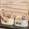 1pc Rotating Makeup Organizer, Vanity Tray for Brushes/Lipsticks | Compact Design, White & 4 Colors, Ideal for Desk Storage