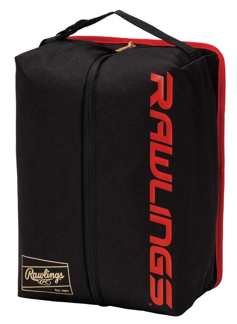 

Кейс для бейсбольной обуви Rawlings ESC16S01 Ш25 x В34 x Г14см Черный/Красный,