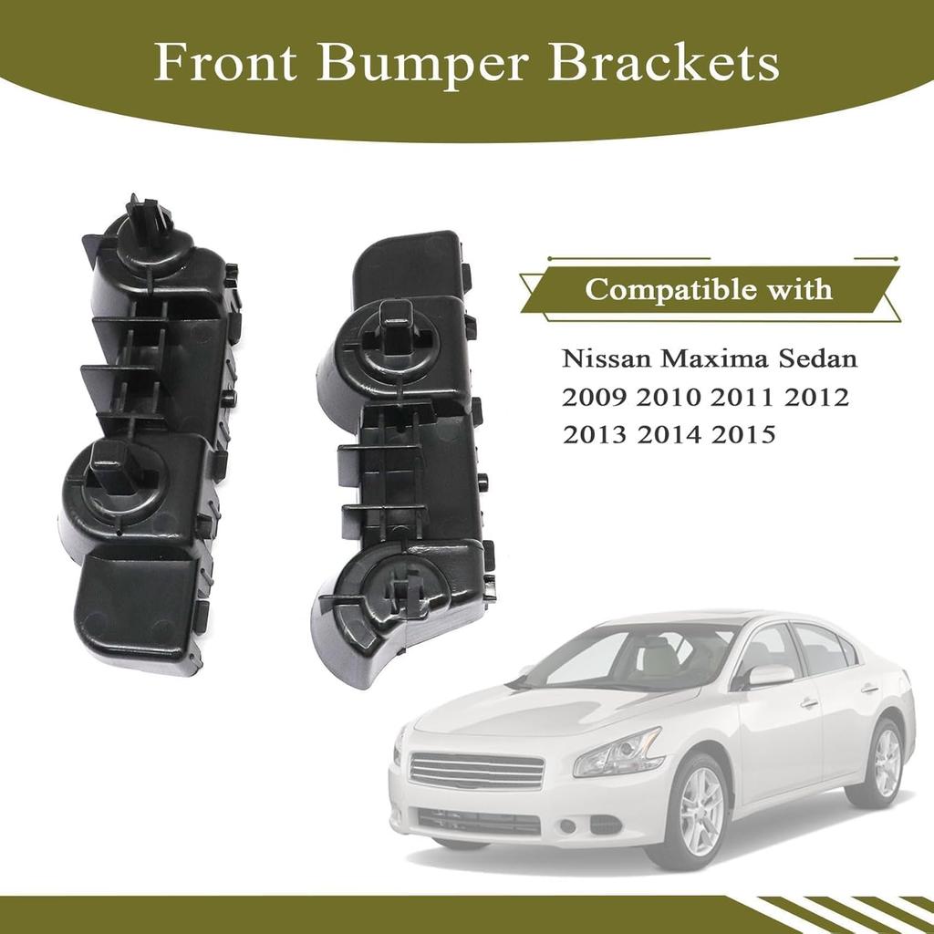 Priprilod Frontstoßstangenhalter Links&Rechts Kompatibel mit Nissan Maxima Kompatibel Mit Limousine 2009-2015# 62221-9N00A 62220-9N00A