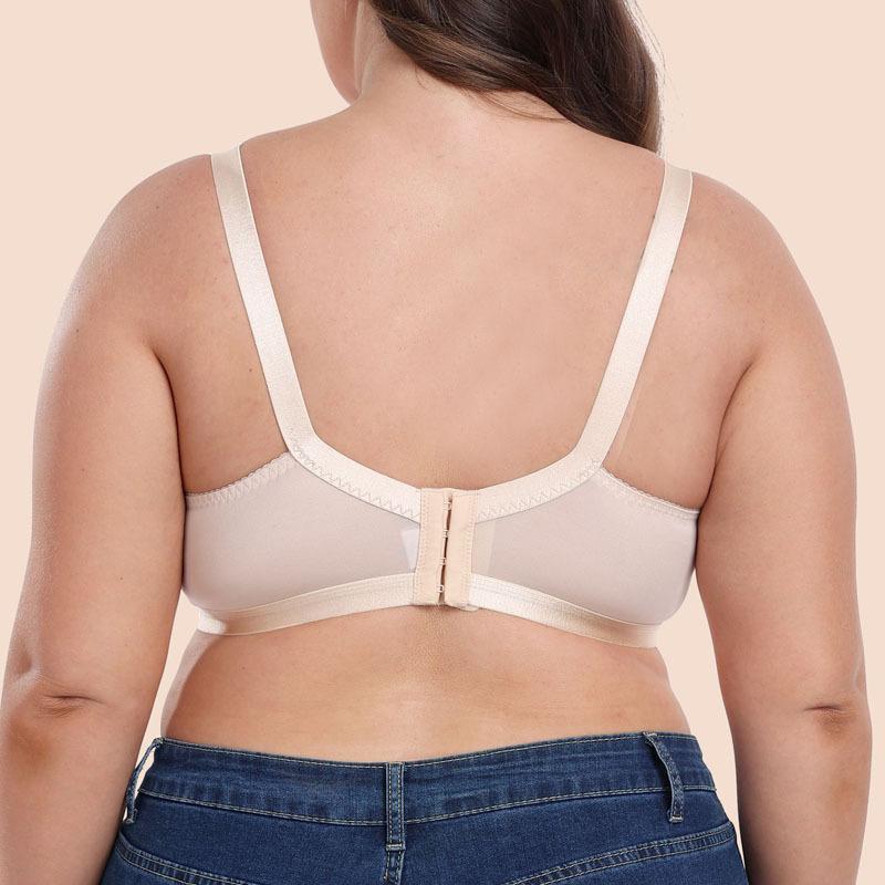 European and American Satin Ultra-thin Large Size Bra Full Cup French Style Without Steel Ring Underwear