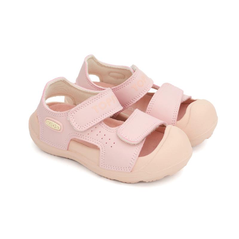 Summer classmates, children s bag head sandals, girls  creek shoes, lightweight soft-soled boys  shoes 24 розовый