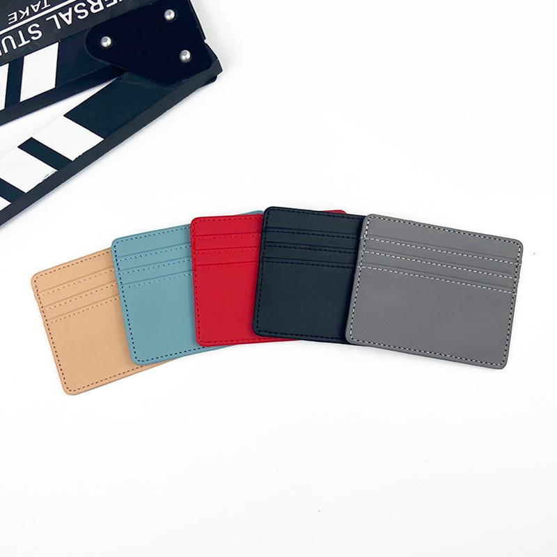 1Pc Card Holder Ultra Thin Credit Card Wallet ID Short Business Bags Purse Hasp PU