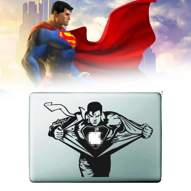 Superman Apple Air Pro 11 12 13 Sticker Black Partial Wrap Creative Accessory