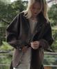 Deheve Belted Wool Half Jacket [Brown]