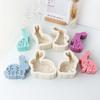 2D Blume Hase Kerze Silikonform Relief Pflanze Blume Kerzenform Osterhase Kuchen Schokolade Silikonform Seifenformen