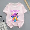 Loose Comfortable Summer Devil Hunter Style Front Back Printed Youthful Fashionable Soft Breathable Women's T-shirt