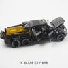 1/28 Benzs X-CLASS EXY 6X6 Pickup Simulation Alloy Car Modle Metal Toy Car Sound Light Pull Back Model Toys For Boys Light Toys
