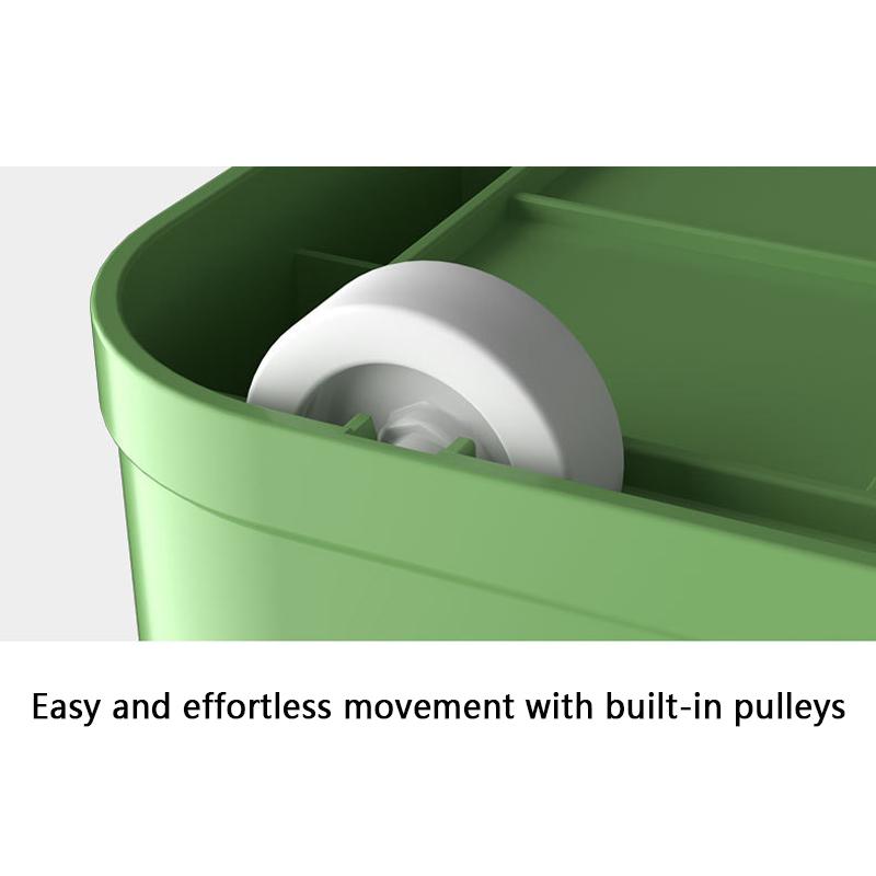 קופסת אחסון שקופה מפלסטיק עם חמש דלתות קופסת אחסון ספרים מתקפלת כדי לשים ספרים בגדי סטודנטים