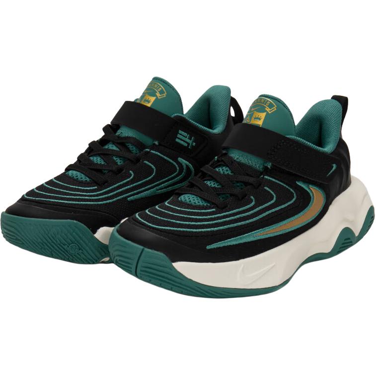 Nike Giannis Immortality 4 PS Bicoastal Kids Sneakers Black Pale-Ivory Metallic-Gold HV9128-001