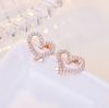 925 Sterling Silber Ohrringe Hohe Qualität Herz für Damen Modeschmuck Hochzeit Verlobung Party Geschenke süß