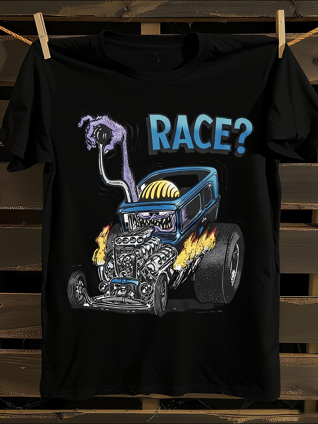 Unisex Ed Roth Rat Fink RACE Graphic Hot Rod T-shirt XXXXL