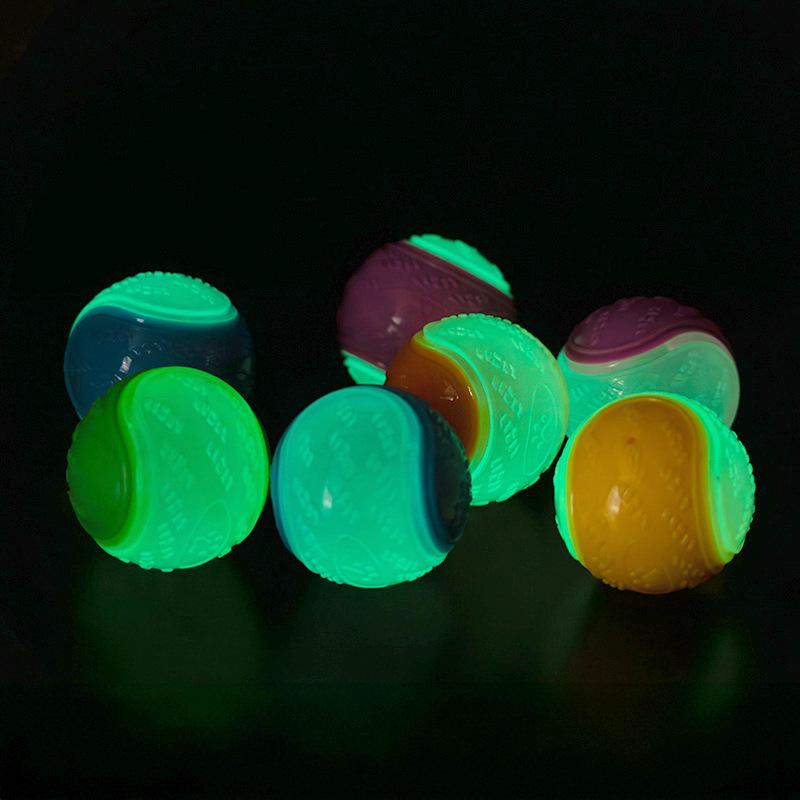 1pc 6.5cm Squeaky Balls Toys Dogs Interactive Toys TPR Dog Chew Toy for Dog Pet Teeth Cleaning Bite Resistance Pet Supplies