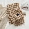 Plaid Striped Tassel Scarf for Men in Winter High End and Versatile  Fashionable Birthday Gift for Male and Female Students.