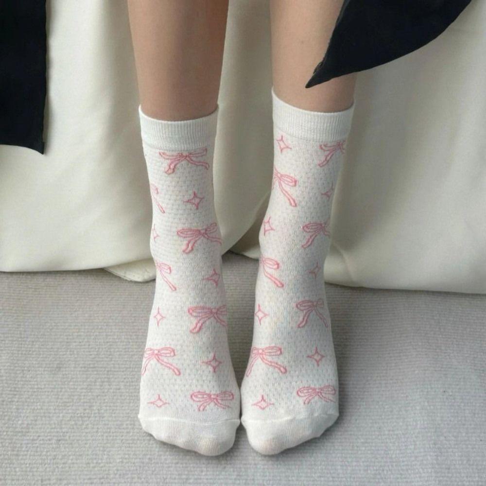 Spring Summer Long Socks Y2K Sweet Stockings New Cotton Socks