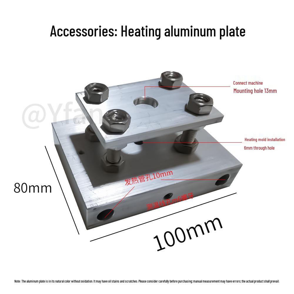 Hot Stamping Machine Press Parts: Aluminum Plate with Heating Wire & Tube (80/100mm)